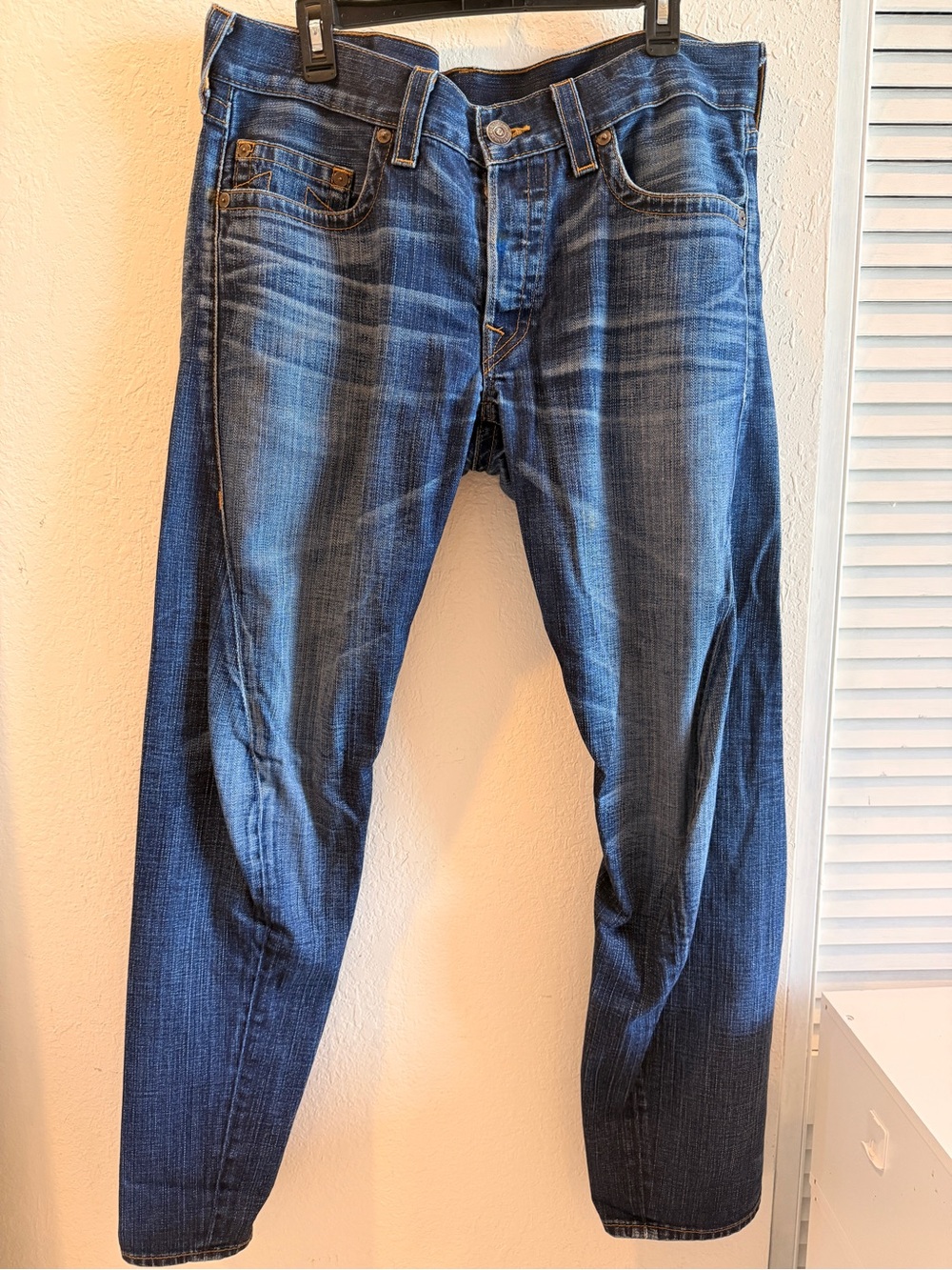 Men's True Religion Blue Washed Denim Jeans